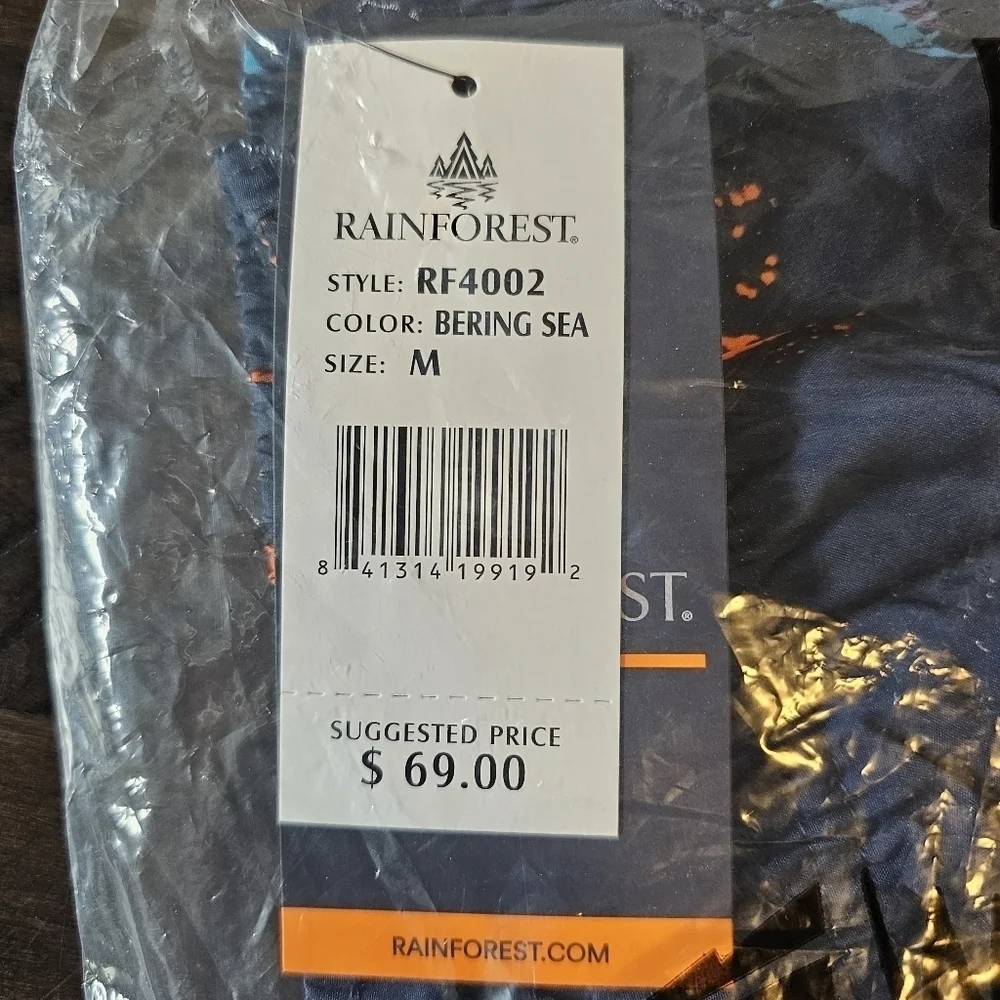 Rainforest Men's Catch Quick Dry Swim Trunks, Swordfish Navy Bering Sea